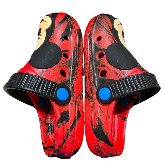 Disney Toddler Clogs Mickey Mouse Red Unisex Size 5/6 & 9/10 Back Swivel Strap - Picture 3 of 8